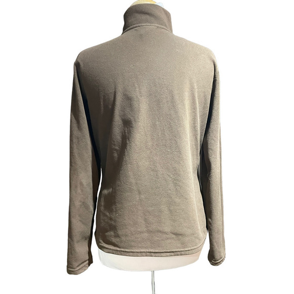 The North Face TKA 100 Fleece 1/4-Zip Pullover Brown/Blue UPF 50 - Women’s Large - Picture 5 of 13